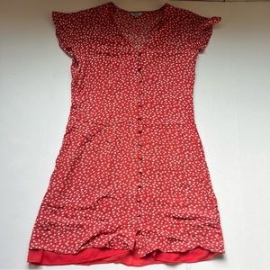 Rails Helena Dress in Red Carmine Daisies Size Medium
